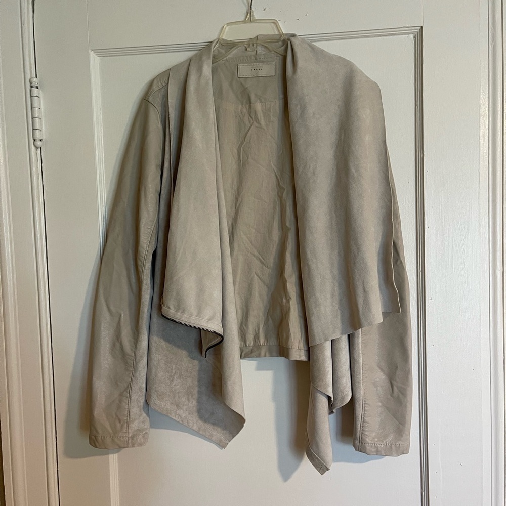 Blank NYC Beige Cape Jacket
